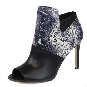 Calvin Klein Multicolor Sarine Peep-toe Ankle Boots in size 8.5